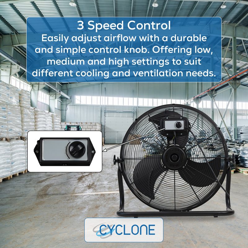 Cyclone 18" High Velocity Floor Fan - George's Industrial Services Ltd
