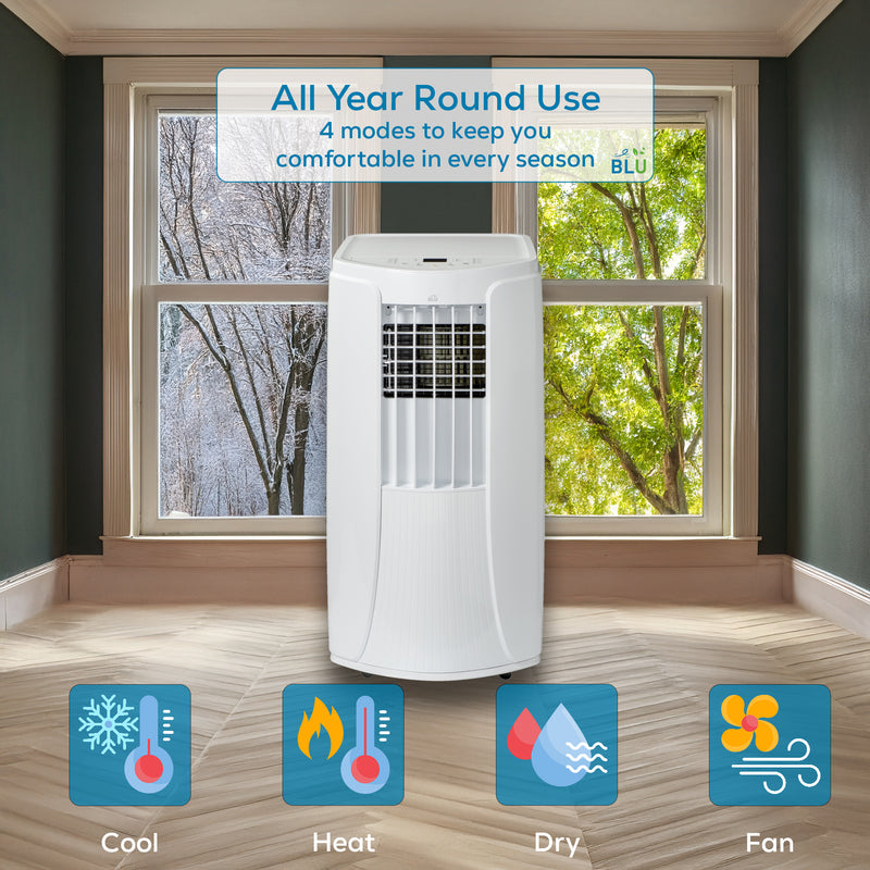 BLU12 Portable Air Conditioner 3.5kW | Cool, Heat & Dehumidify - George's Industrial Services Ltd