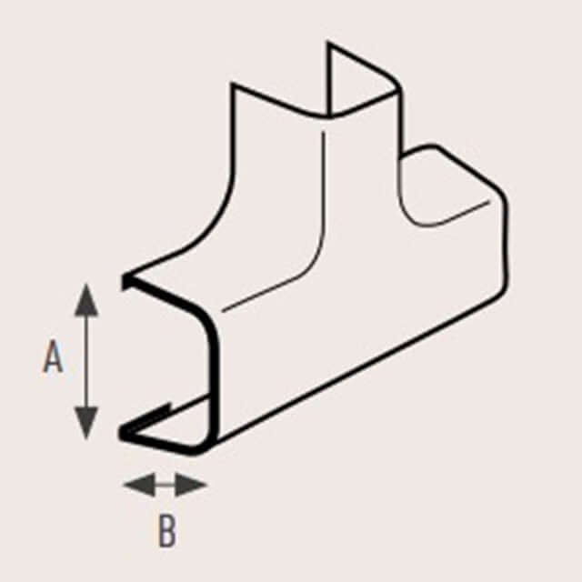 T Curve Trunking - 65 x 50mm / 80 x 60mm - White / Black - George's Industrial Services Ltd