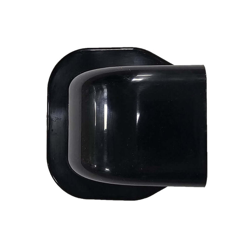 Wall Mounted End Cover Trunking - 65 x 50mm / 80 x 60mm -  Black