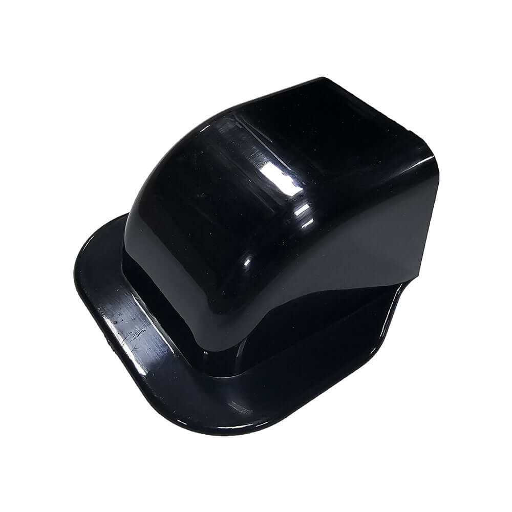 Wall Mounted End Cover Trunking - 65 x 50mm / 80 x 60mm - Black