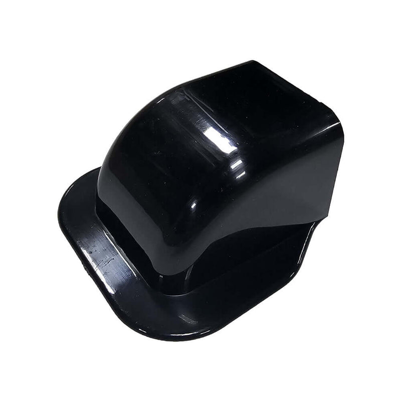 Wall Mounted End Cover Trunking - 65 x 50mm / 80 x 60mm - Black