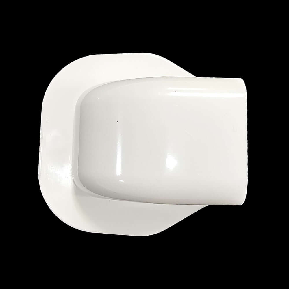 Wall Mounted End Cover Trunking - 65 x 50mm / 80 x 60mm - White