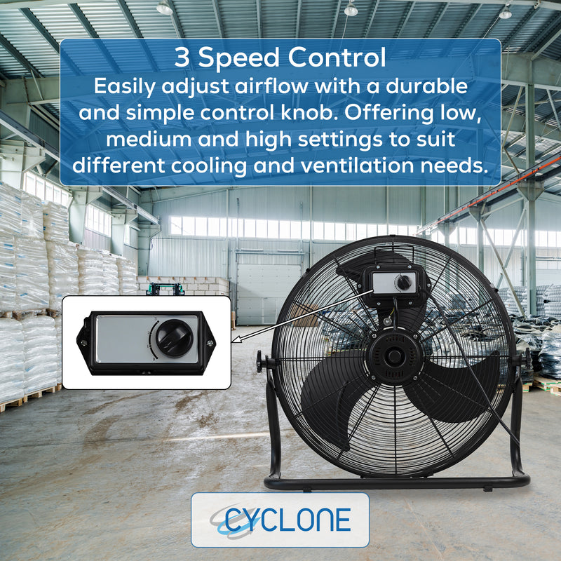 Cyclone 20" High Velocity Floor Fan
