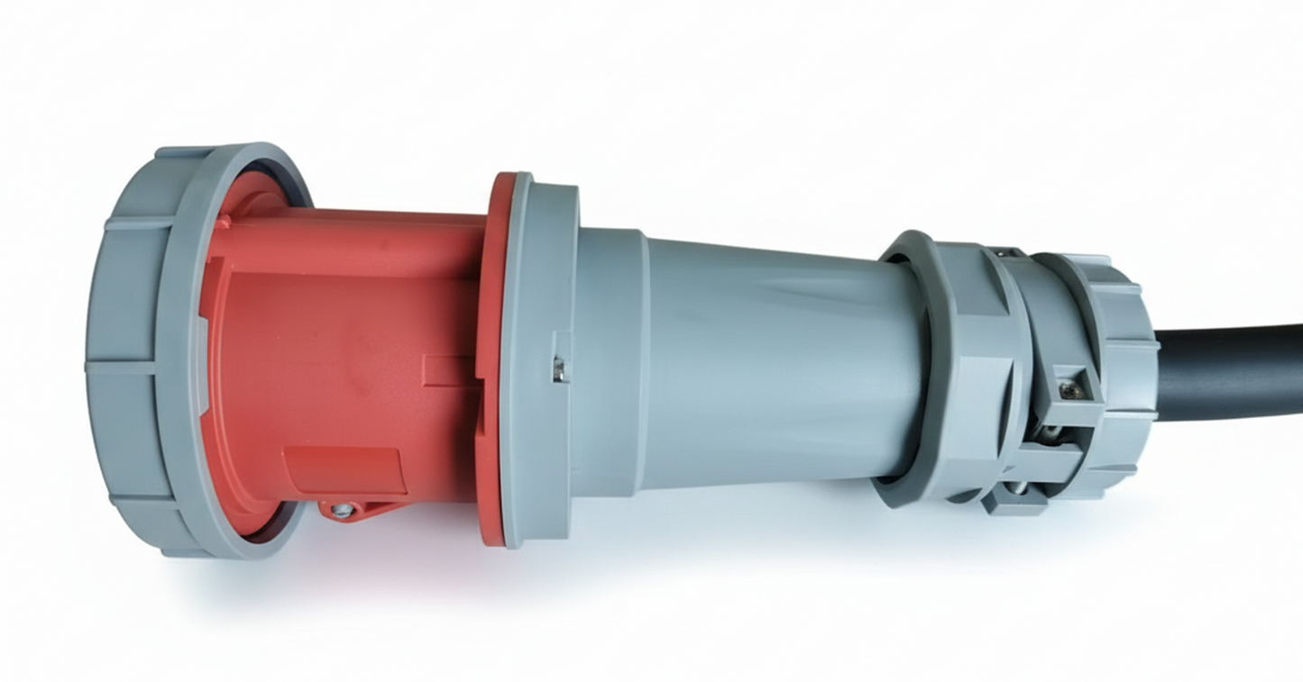 415V/63A 3 Phase Lead 5 Pin 10mm Heavy Duty Industrial H07RN-F Rubber Cable