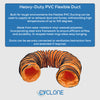10" Heavy Duty Flexible PVC Ducting - 5m - George's Industrial Services Ltd