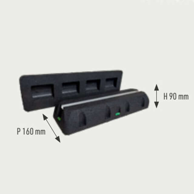 SUMO anti-vibration floor support 160 x 90 x 450mm with 21 mm profile (Box of 2) - George's Industrial Services Ltd