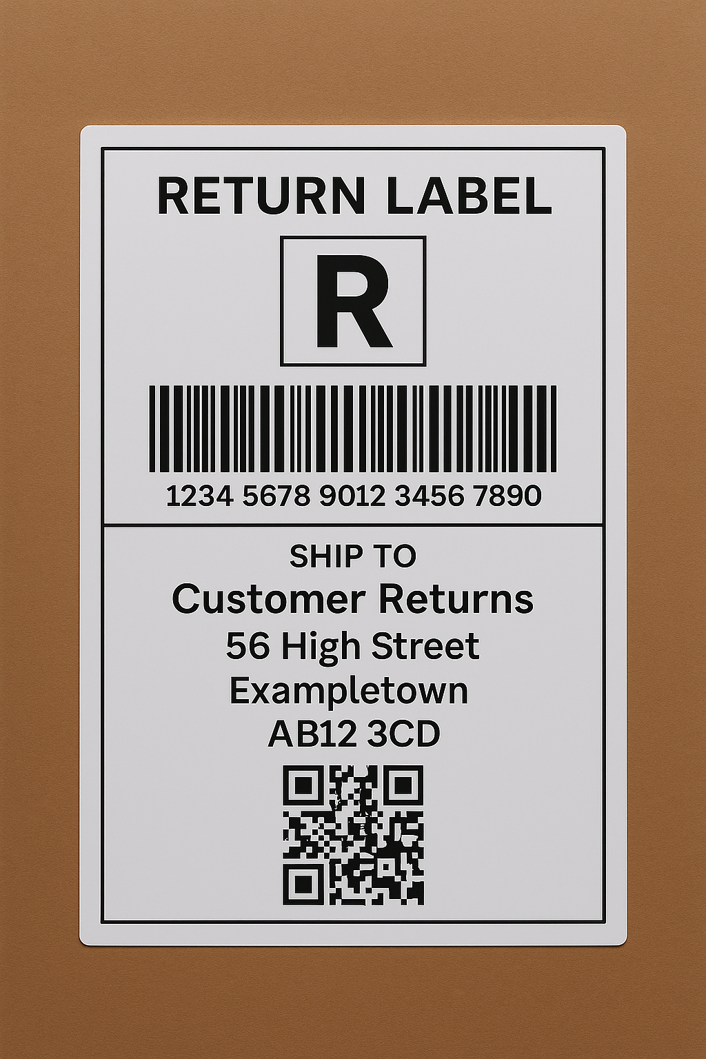 Return Label -Small Items – George's Industrial Services Ltd