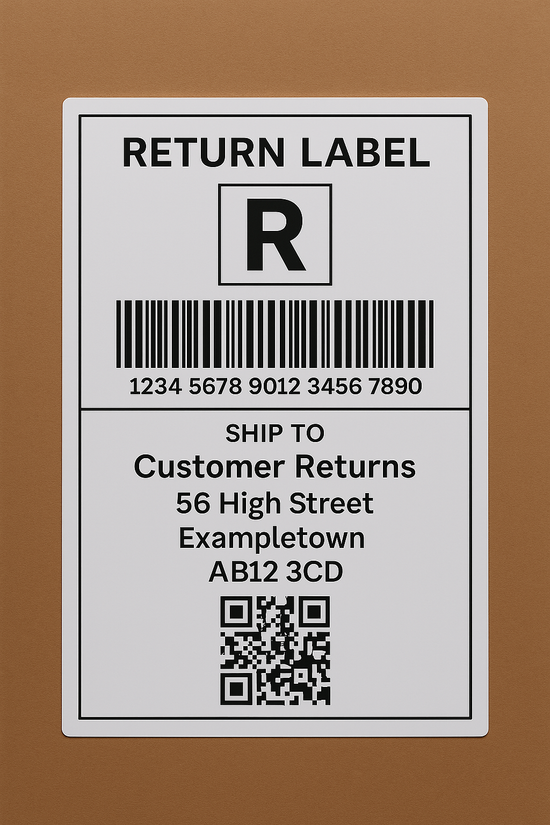 Return Label - Extra Large Items – George's Industrial Services Ltd
